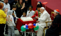 87e anniversaire du pape François au Vatican