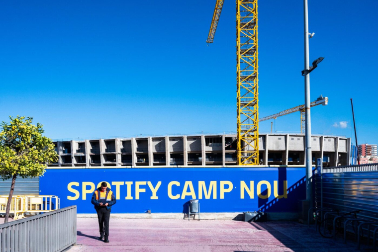 La police municipale est intervenue pour stopper le chantier du Camp Nou