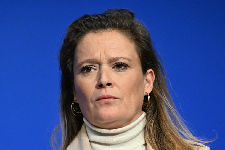 Olivia Gregoire à Paris, le 8 janvier 2024. ( AFP / BERTRAND GUAY )