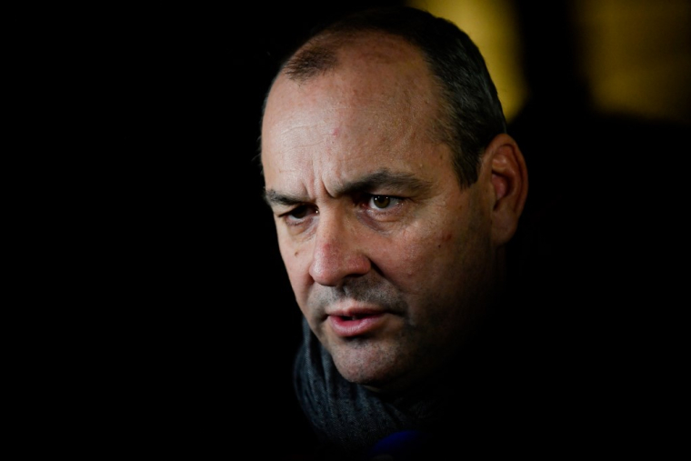 Laurent Berger à Paris, le 10 janvier 2023. ( AFP / JULIEN DE ROSA )