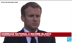 Hommage national à Maxime Blasco : remise des insignes de chevalier de la Légion d'honneur