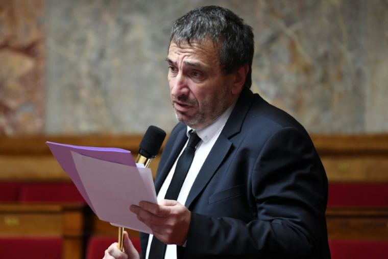 Paul-André Colombani, député Liot, à l'Assemblée nationale, le 28 février 2023 ( AFP / BERTRAND GUAY )