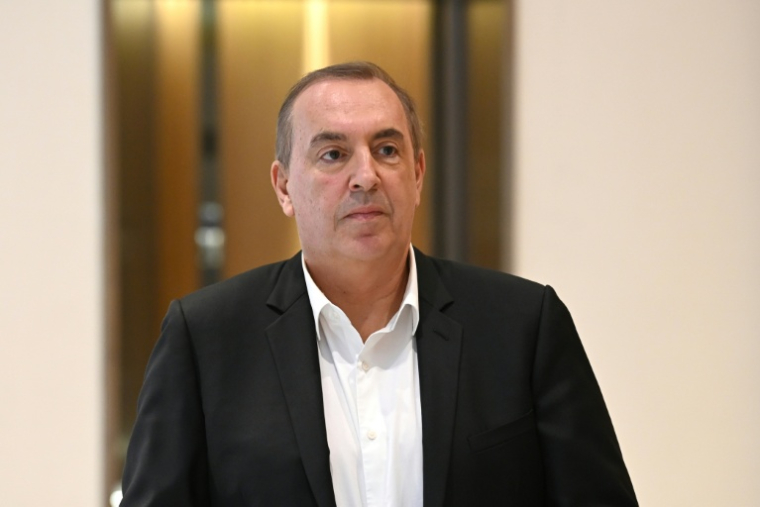 Jean-Marc Morandini au tribunal de Paris, le 24 octobre 2022 ( AFP / Alain JOCARD )