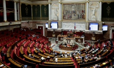 Vue de l'hémicycle de l'Assemblée nationale, le 11 décembre 2025 à Paris ( AFP / STEPHANE DE SAKUTIN )