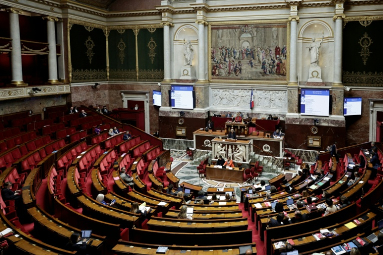 Vue de l'hémicycle de l'Assemblée nationale, le 11 décembre 2025 à Paris ( AFP / STEPHANE DE SAKUTIN )