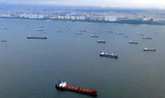 Long de près de 900 kilomètres, le détroit de Malacca s'étend entre Indonésie et Malaisie, avec un point-clé dans les eaux de Singapour (illustration)  ( AFP FILES / ROSLAN RAHMAN )