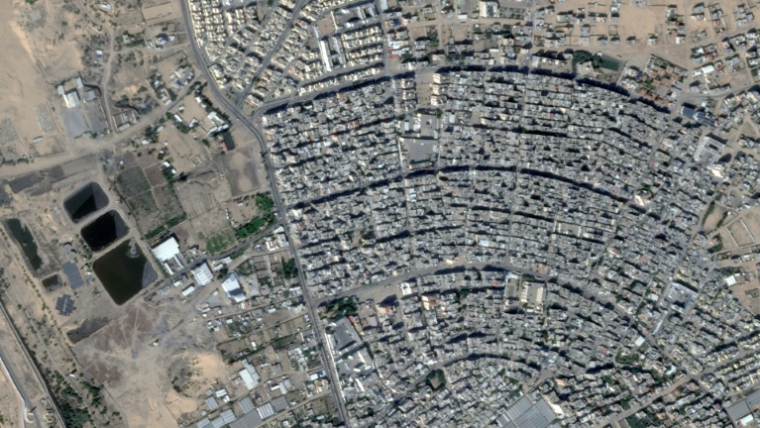 Image satellite du quartier de Tal al-Sultan, à Rafah, prise le 13 octobre 2025. Photo diffusée le 27 octobre par Planet Lab PBC ( 2025 Planet Labs PBC / - )