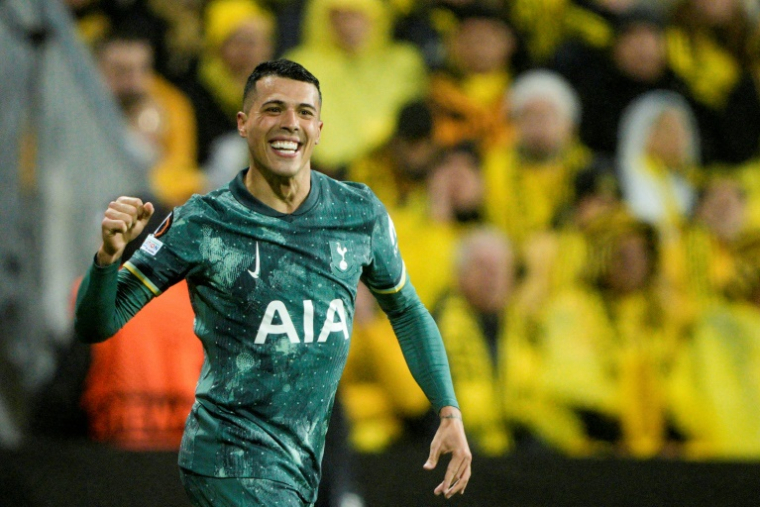 Pedro Porro pour Tottenham à Bodoe le 8 mai 2025 ( NTB / Stian Lysberg Solum )