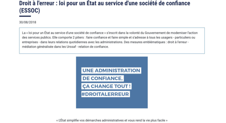 Ne pas déclarer ses revenus à temps n'entre pas dans le cadre du droit à l'erreur. (© gouv.fr)