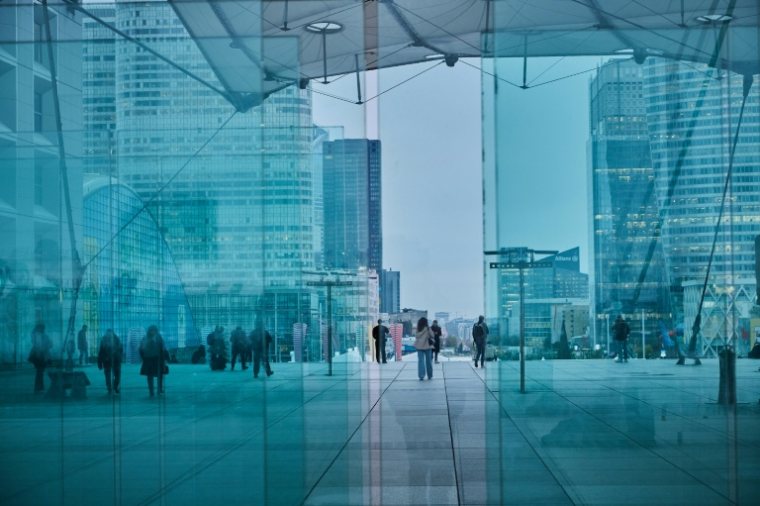 Le quartier d'affaires de La Défense, près de Paris, le 8 novembre 2024 ( AFP / Kiran RIDLEY )