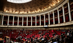 L'Assemblée nationale le 29 octobre 2025 lors du vote d'un article du budget ( AFP / Thibaud MORITZ )