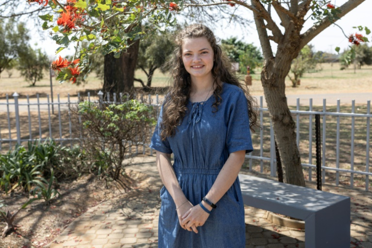 Suné Jansen van Rensburg, à Kleinfontein, en Afrique du Sud, le 19 septembre 2025 ( AFP / Wikus de Wet )