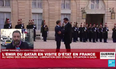L'émir du Qatar reçu à l'Elysée : situation à Gaza et libération des otages au menu des discussions