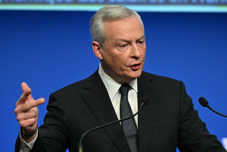 Le ministre de l'Economie et des Finances Bruno Le Maire à Paris le 8 janvier 2024. ( AFP / BERTRAND GUAY )