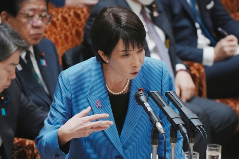 La Première ministre japonaise Sanae Takaichi à Tokyo, le 12 novembre 2025 ( AFP / Kazuhiro NOGI )