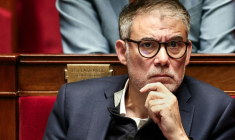 Le Premier secrétaire du PS Olivier Faure à l'Assemblée nationale, le 29 octobre 2025 ( AFP / Thibaud MORITZ )
