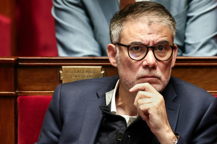 Le Premier secrétaire du PS Olivier Faure à l'Assemblée nationale, le 29 octobre 2025 ( AFP / Thibaud MORITZ )