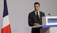 Jordan Bardella à Paris, le 24 juin 2024. ( AFP / GEOFFROY VAN DER HASSELT )
