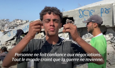 Des Gazaouis se disputent l'aide par "crainte que la guerre ne revienne"