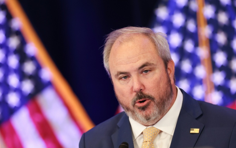 Joe Gruters lors d'une réunion du Comité national républicain à Santa Barbara, en Californie, le 23 janvier 2026 ( AFP / Patrick T. Fallon )