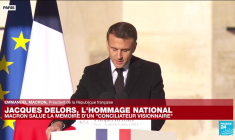REPLAY - Emmanuel Macron rend hommage à Jacques Delors