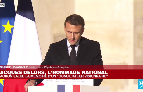 REPLAY - Emmanuel Macron rend hommage à Jacques Delors