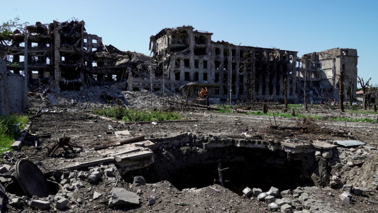 La ville de Marioupol, le 2 juin 2022. ( AFP / STRINGER )