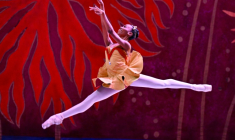 La danseuse classique cubaine Laura Kamila Rojas, 25 ans, pendant une représentation du Ballet national de Cuba,  à La Havane, le 8 mai 2026 ( AFP / ADALBERTO ROQUE )