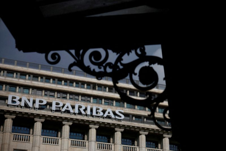 Le logo de BNP Paribas à Paris
