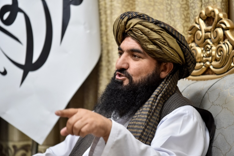 Le directeur du département provincial de l'Information de Jawzjan, Saifuddin Muhtasem, lors d'un entretien avec l'AFP dans son bureau de Sheberghan, le 20 octobre 2026 en Afghanistan ( AFP / Atif ARYAN )
