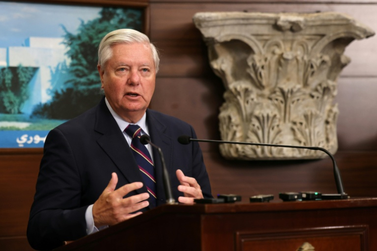 Le sénateur républicain de Caroline du Sud, Lindsey Graham, le 11 septembre 2025 à Baabda, au Liban ( AFP / ANWAR AMRO )