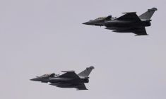 Les avions Rafale font partie de la force de dissuasion nucléaire française (illustration) ( AFP / THIBAUD MORITZ )