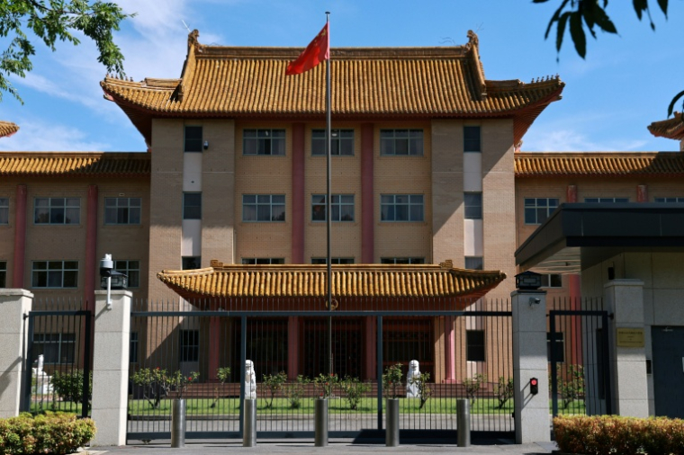 L'ambassade de Chine à Canberra, le 11 février 2026 en Australie ( AFP / DAVID GRAY )