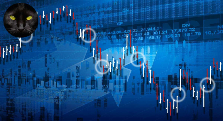 Graphique de cours en bar-charts. (© Adobestock)