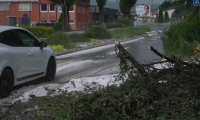 Orages: des rues couvertes de grêle dans l'agglomération de Saint-Etienne