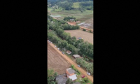Restes d'une montgolfière après un accident mortel au Brésil
