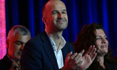 Le coordinateur de La France insoumise Manuel Bompard, le 7 mars 2026 à Marseille  ( AFP / Miguel MEDINA )