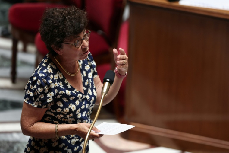 La ministre de la Transition écologique Monique Barbut à l'Assemblée nationale, à Paris, le 17 juin 2026 ( AFP / Guillaume BAPTISTE )