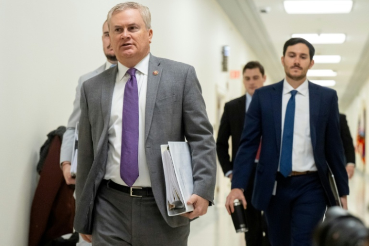 L'élu républicain James Comer, à Washington, le 14 janvier 2026 ( AFP / SAUL LOEB )
