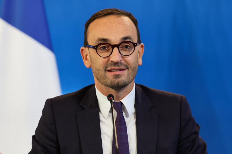 Thomas Cazenave, le ministre des Comptes publics, le 27 septembre 2023. ( AFP / MEHDI FEDOUACH )