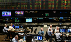 La Bourse de Buenos Aires, le 9 mars 2020 ( AFP / RONALDO SCHEMIDT )
