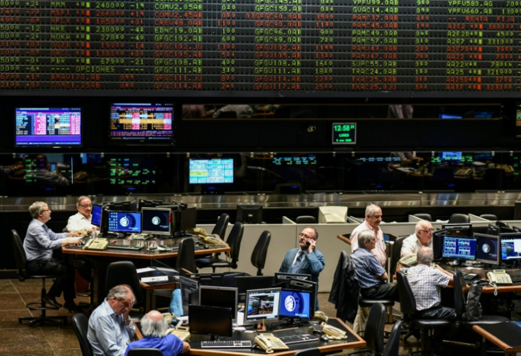 La Bourse de Buenos Aires, le 9 mars 2020 ( AFP / RONALDO SCHEMIDT )