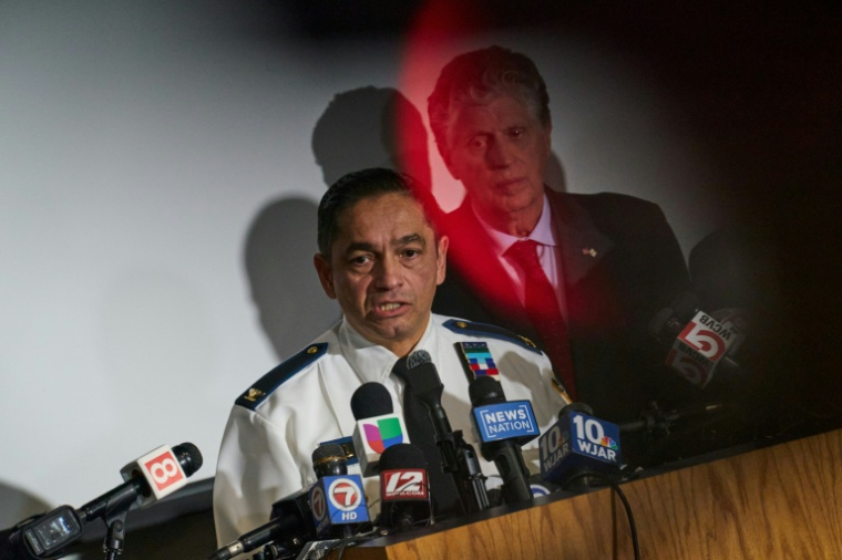 Le colonel Oscar Perez, chef de la police de la ville de Providence, parle lors d'une conférence de presse à Providence, Etats-Unis, le 15 décembre 2025 ( AFP / Bing Guan )