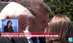 Au lendemain de la dissolution de l'Assemblée, l'hommage d'Emmanuel Macron à Oradour-sur-Glane