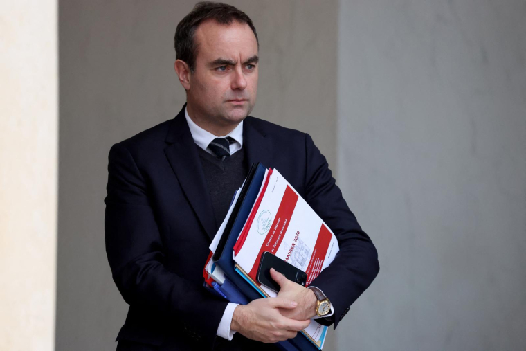 Sebastien Lecornu à l'Elysée, le 28 janvier 2026. ( AFP / LUDOVIC MARIN )