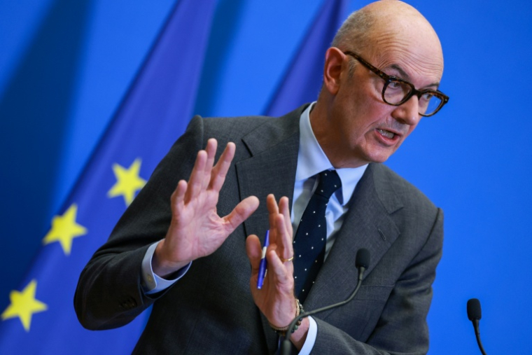 Le ministre de l'économie Roland Lescure, à Paris le 22 septembre 2026. ( AFP / Kenzo TRIBOUILLARD )