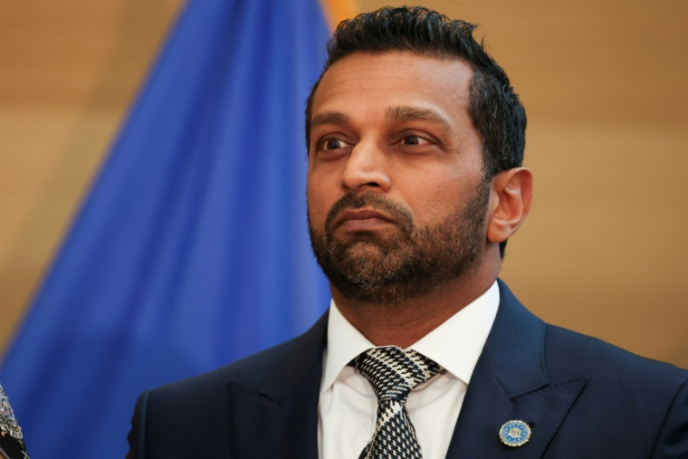 Le directeur du FBI Kash Patel lors d'une conférence de presse à Orem, dans l'Utah, le 12 septembre 2025 ( AFP / Patrick T. Fallon )