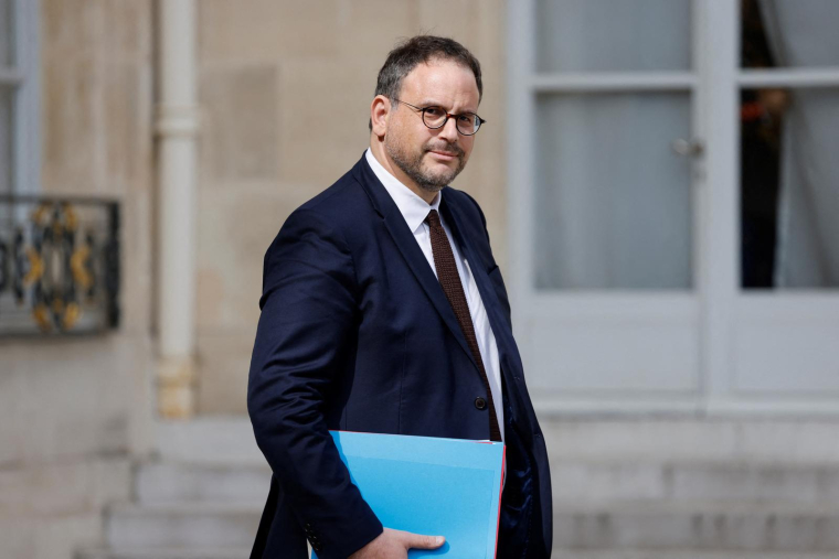Le ministre de la Santé Aurélien Rousseau, le 30 août 2023. ( AFP / LUDOVIC MARIN )