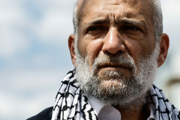 Le militant politique palestinien Ramy Shaath le 21 mai 2026 à Nanterre ( AFP / SIMON WOHLFAHRT )