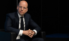 Le cofondateur d'Helsing, Gundbert Scherf, à Bratislava, en Slovaquie, le 30 mai 2023. ( AFP / MICHAL CIZEK )